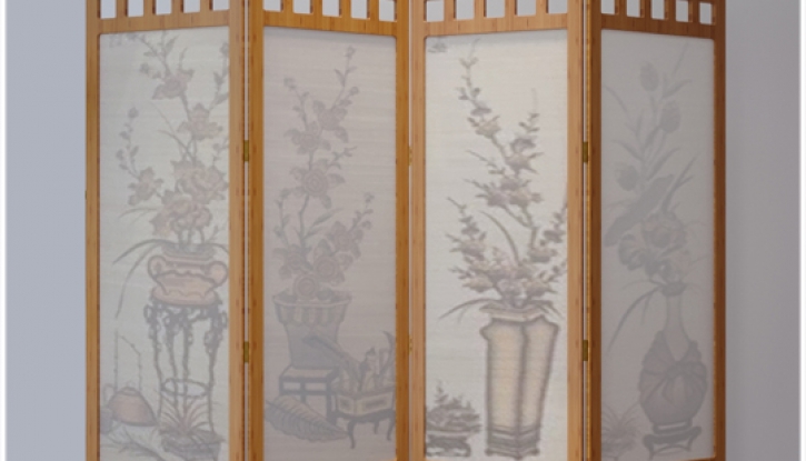 Bamboo partition wall