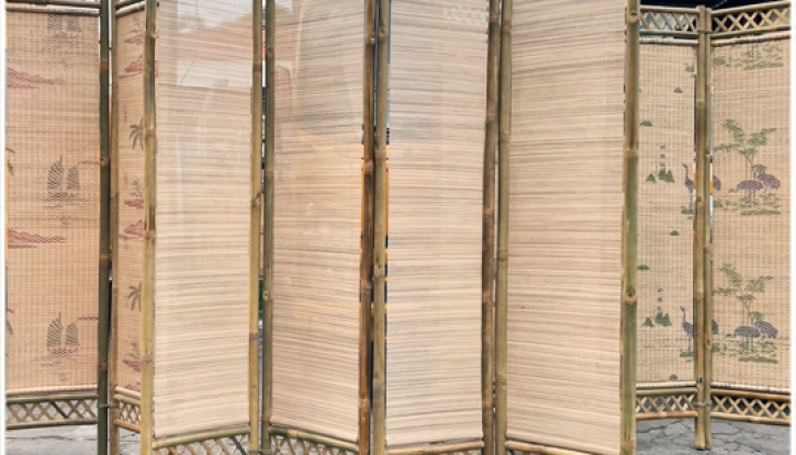 Bamboo partition wall