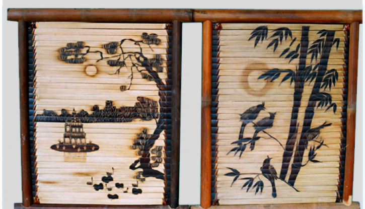 Bamboo painting